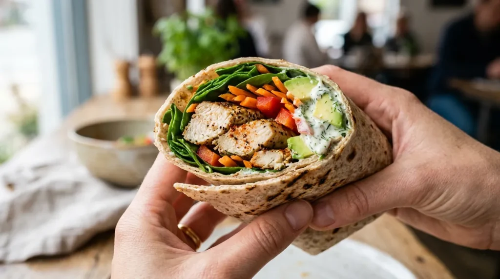 Wrap Hyper-Protéiné au Poulet