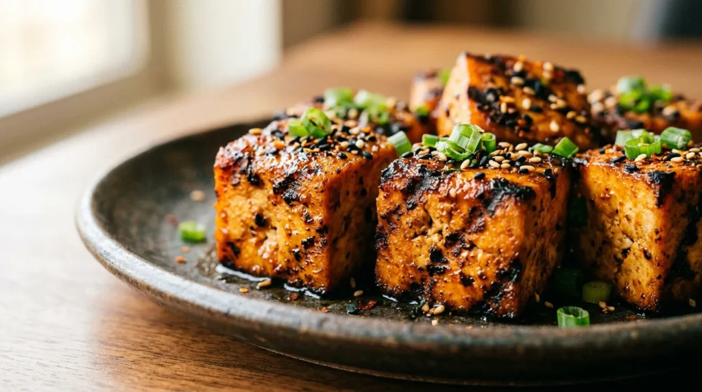 Cubes de Tofu Grillés au Soja
