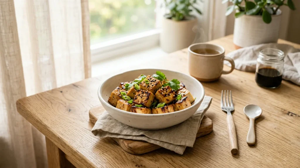 Cubes de Tofu Grillés au Soja