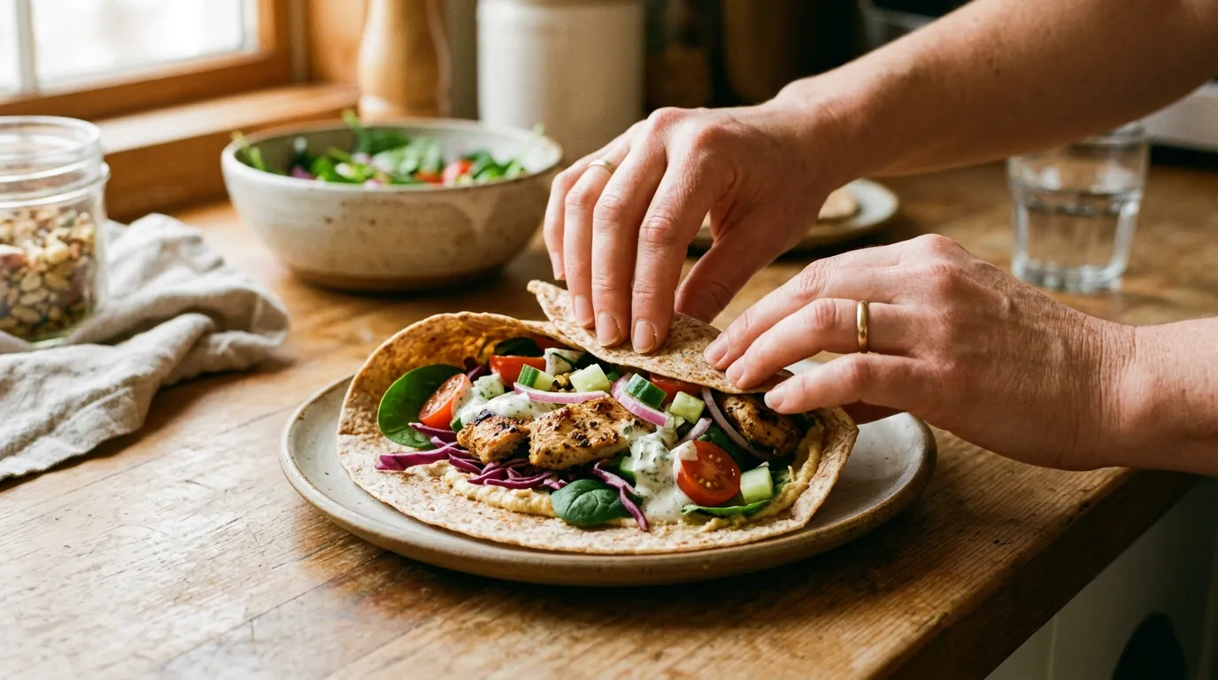 Wrap Hyper-Protéiné au Poulet