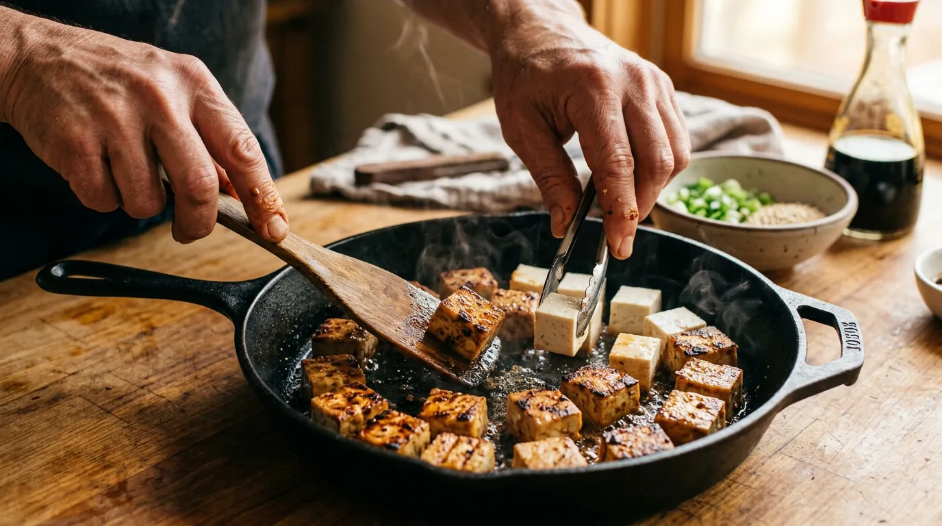 Cubes de Tofu Grillés au Soja