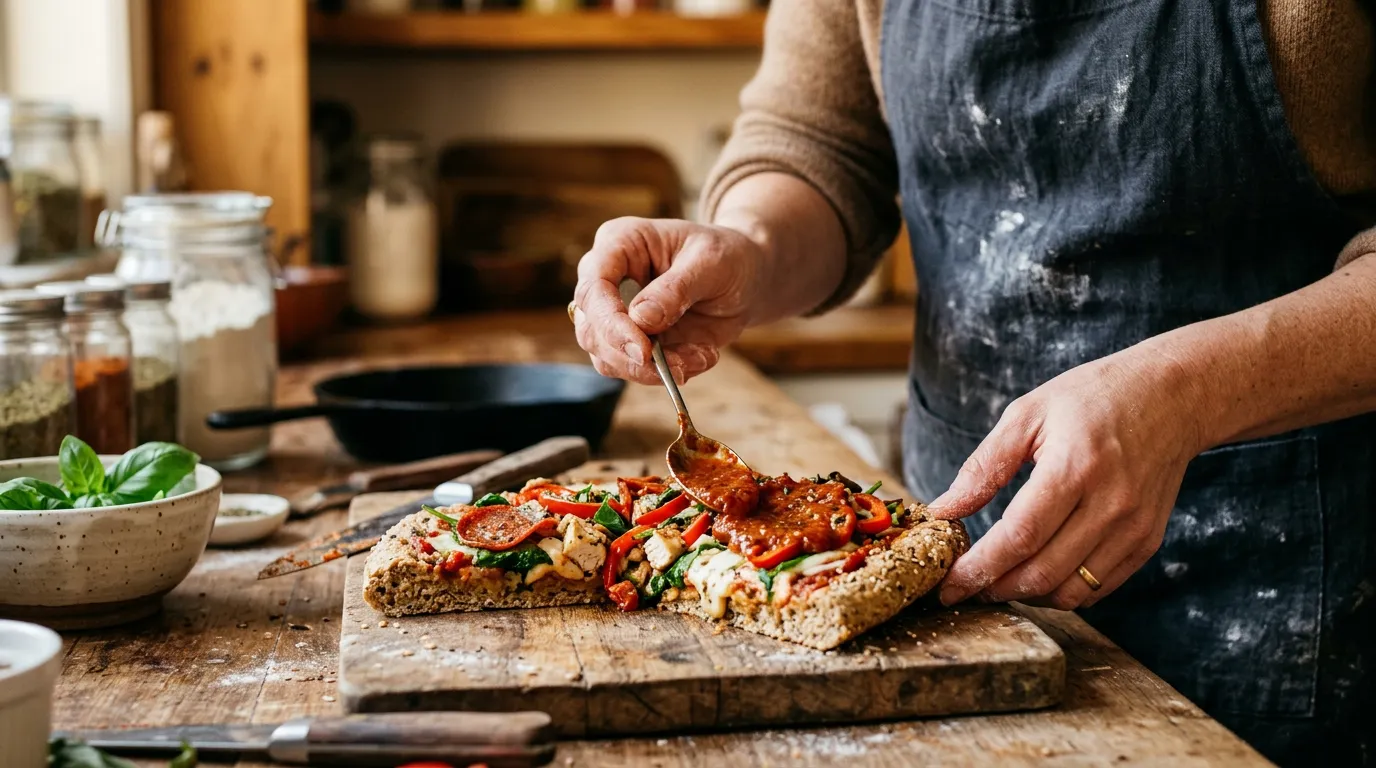 Pizza Protéinée Faible en Glucides