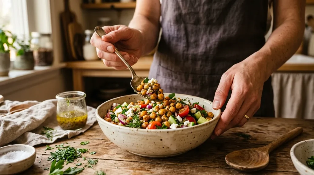 Salade Croquante aux Pois Chiches
