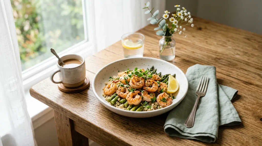 Crevettes Sautées à l'Ail