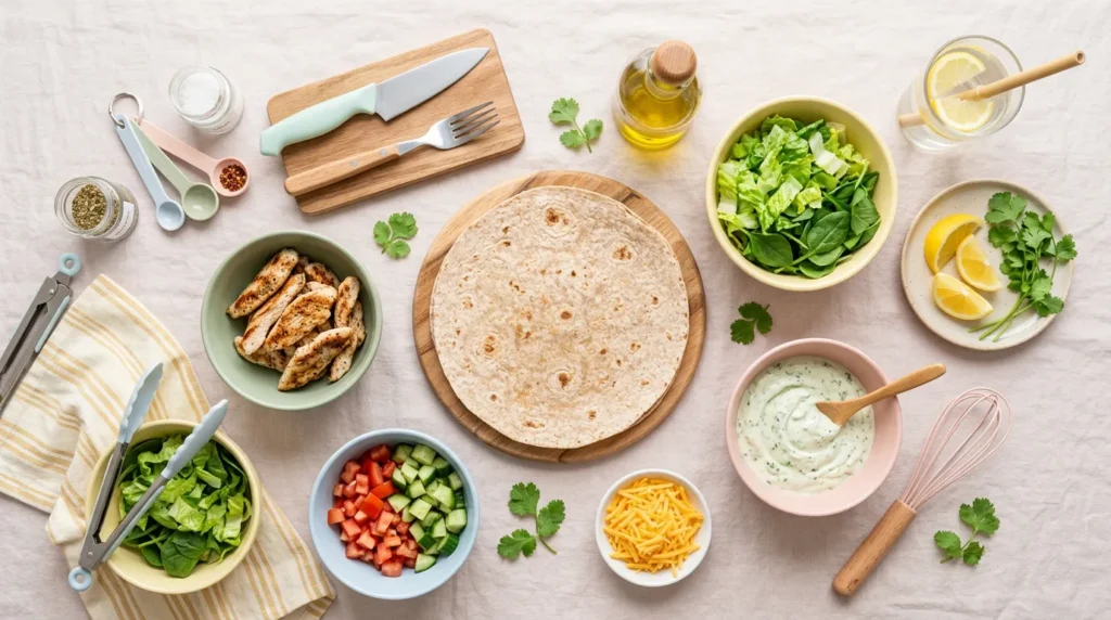 Wrap Hyper-Protéiné au Poulet