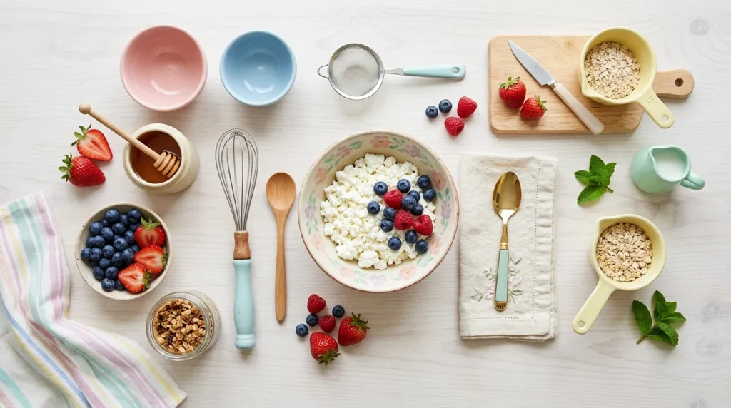 Bol de Cottage Cheese aux Fruits