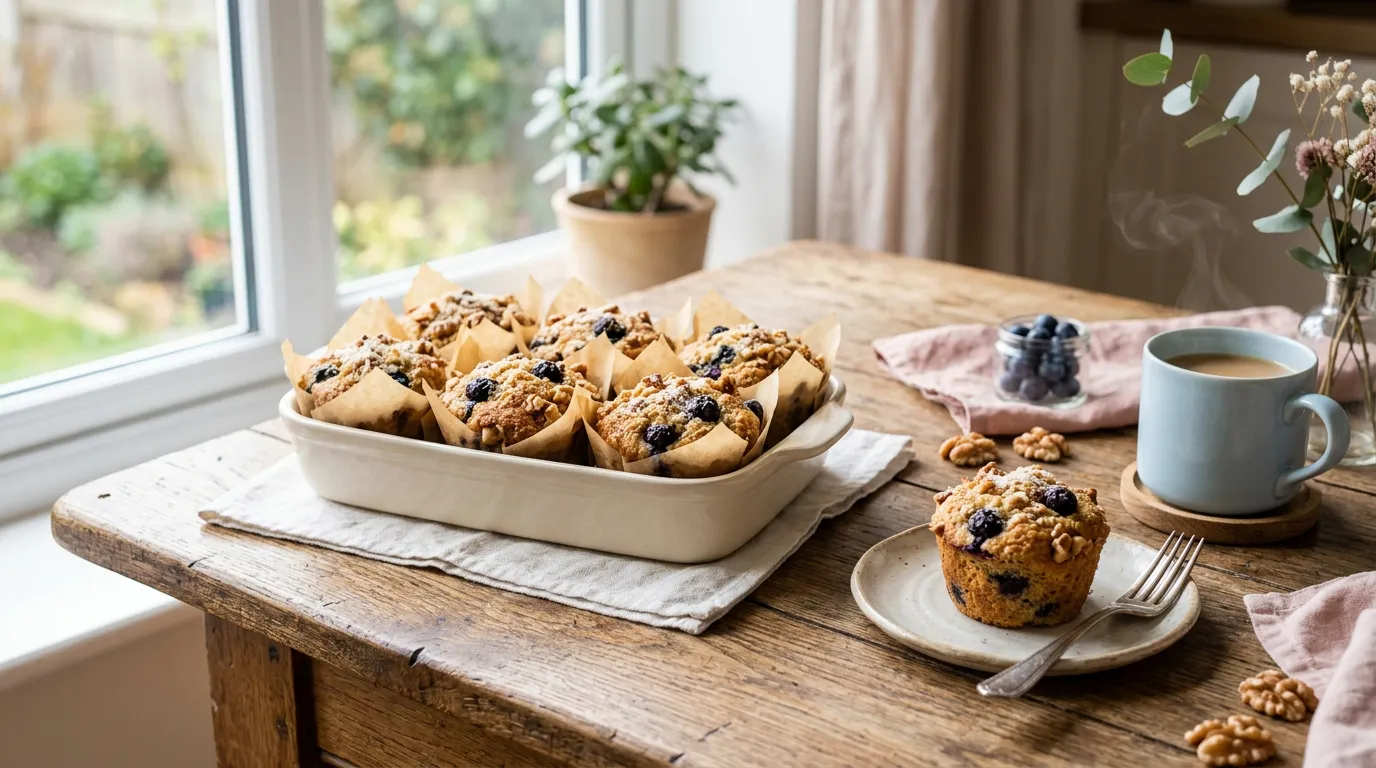 Muffins Keto aux Myrtilles